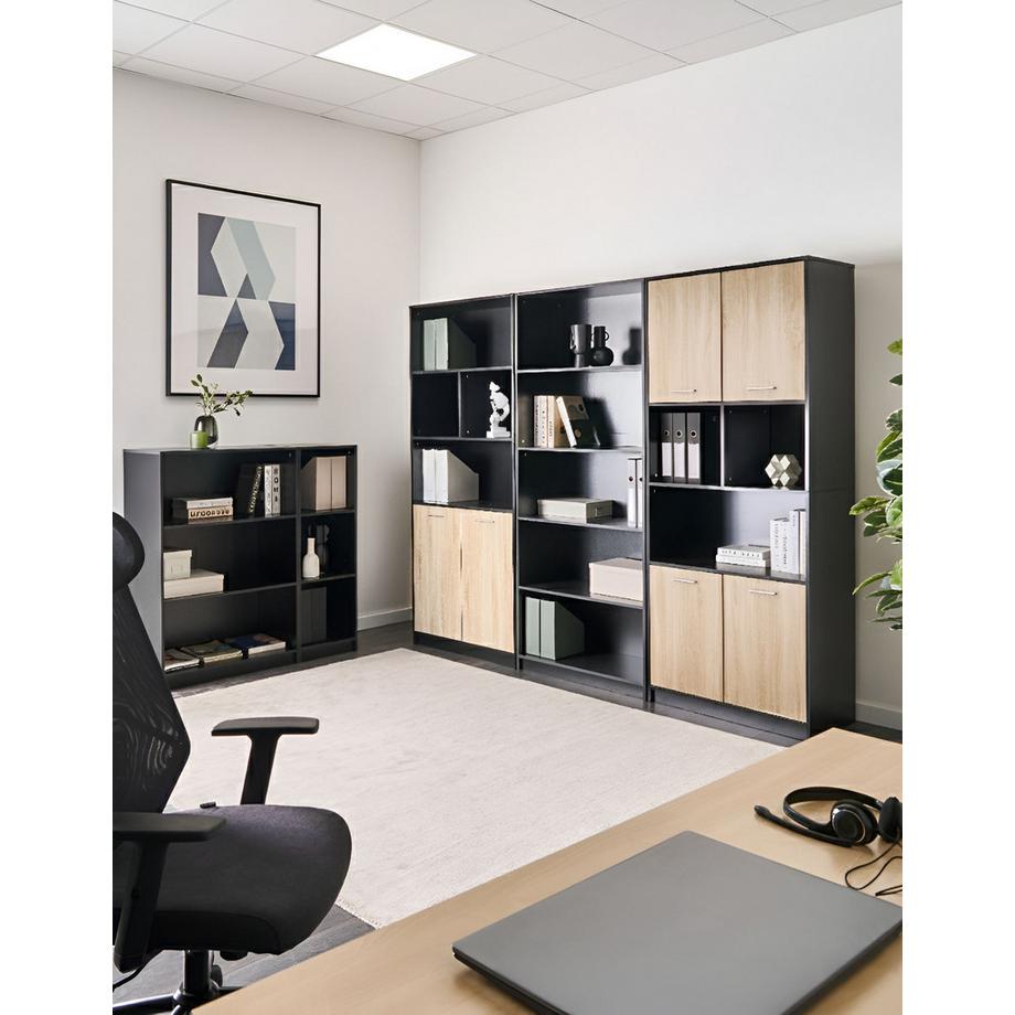 Beliani Libreria a 4 ante en Pannello di fibre (LDF) Minimalista ZEHNA  