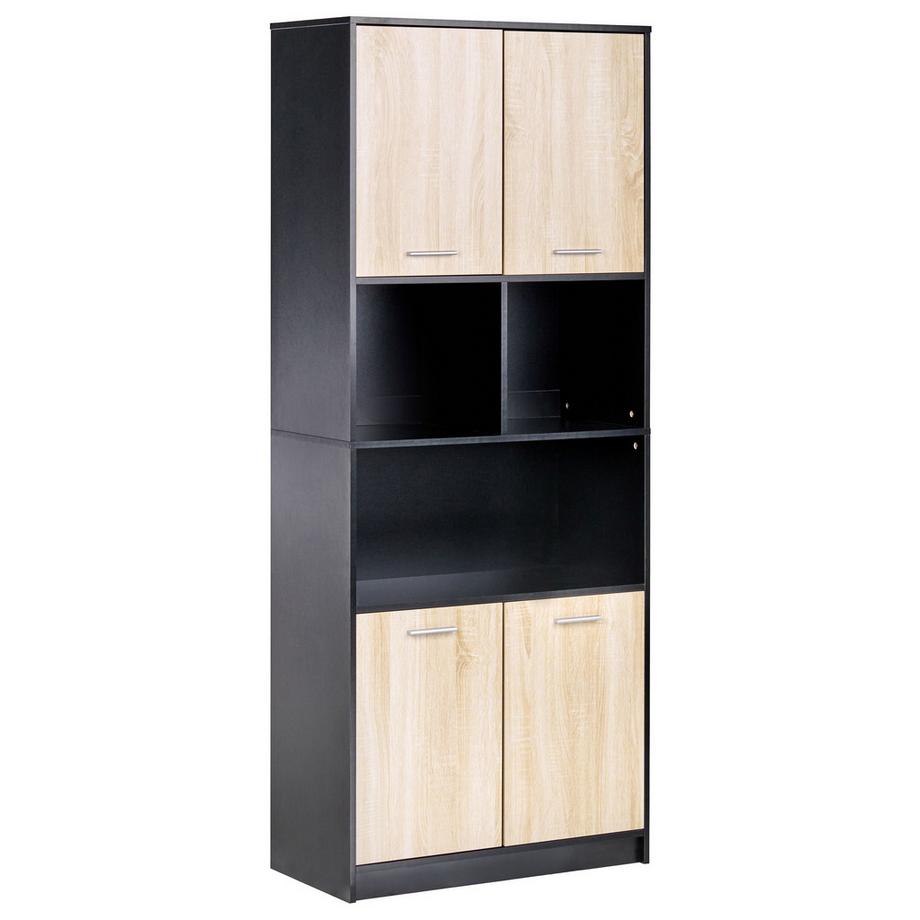 Beliani Libreria a 4 ante en Pannello di fibre (LDF) Minimalista ZEHNA  