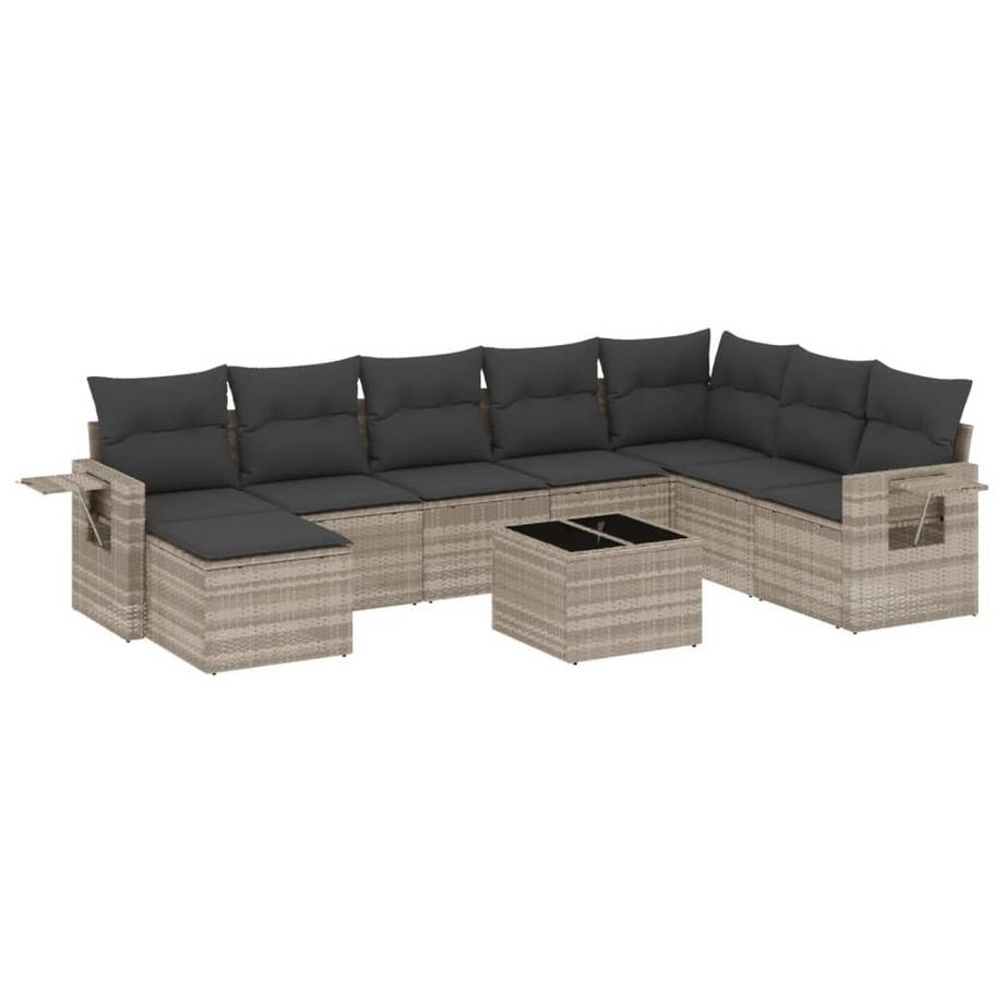 set divano da giardino Polirattan