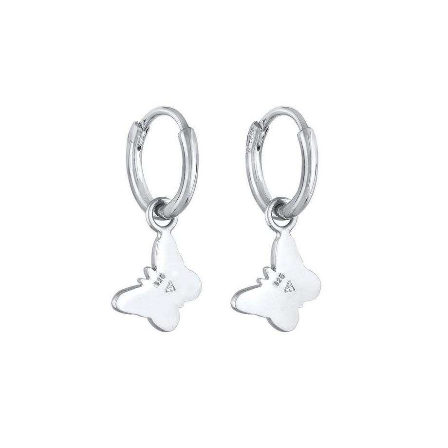 Elli  Boucles d'Oreilles Femmes Créoles Papillon Pendentif Basique 