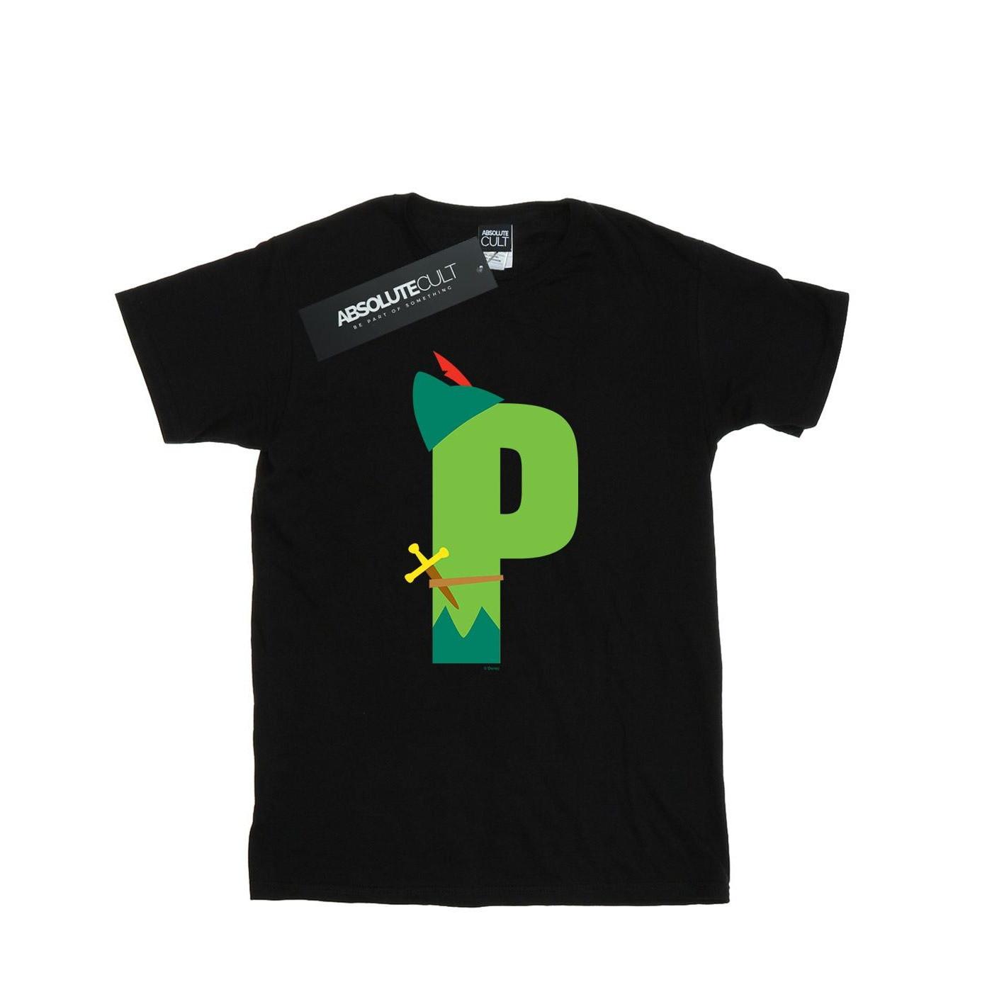 Image of Alphabet P Is For Peter Pan Tshirt Mädchen Schwarz 128