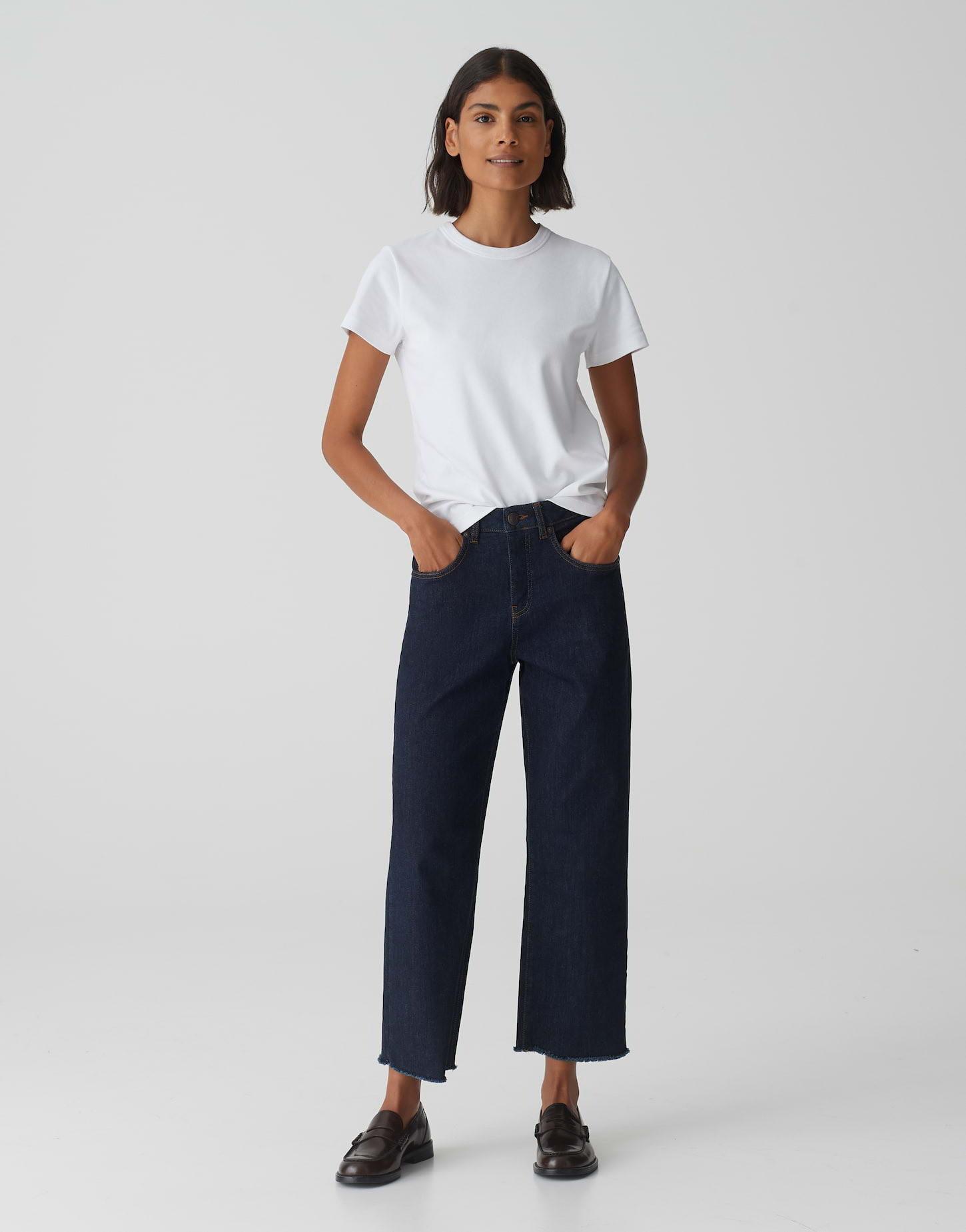 OPUS  Wide Cropped Jeans Momito Droit 