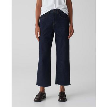 Wide Cropped Jeans Momito Gerade