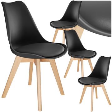 Set Esszimmerstuhl Frederikke Scandi-Design gepolsterte Sitzfläche, ergonomische Form