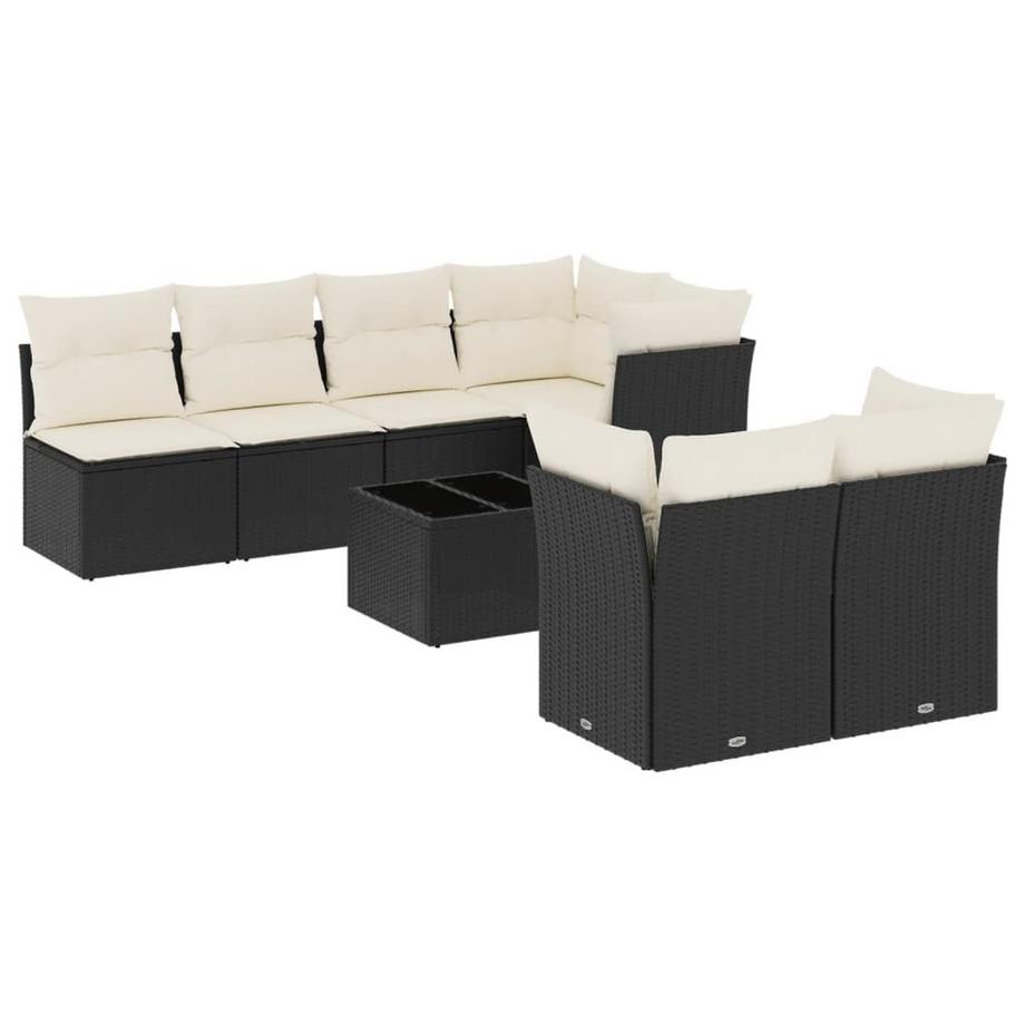 Ensemble de canapés de jardin rotin synthétique
