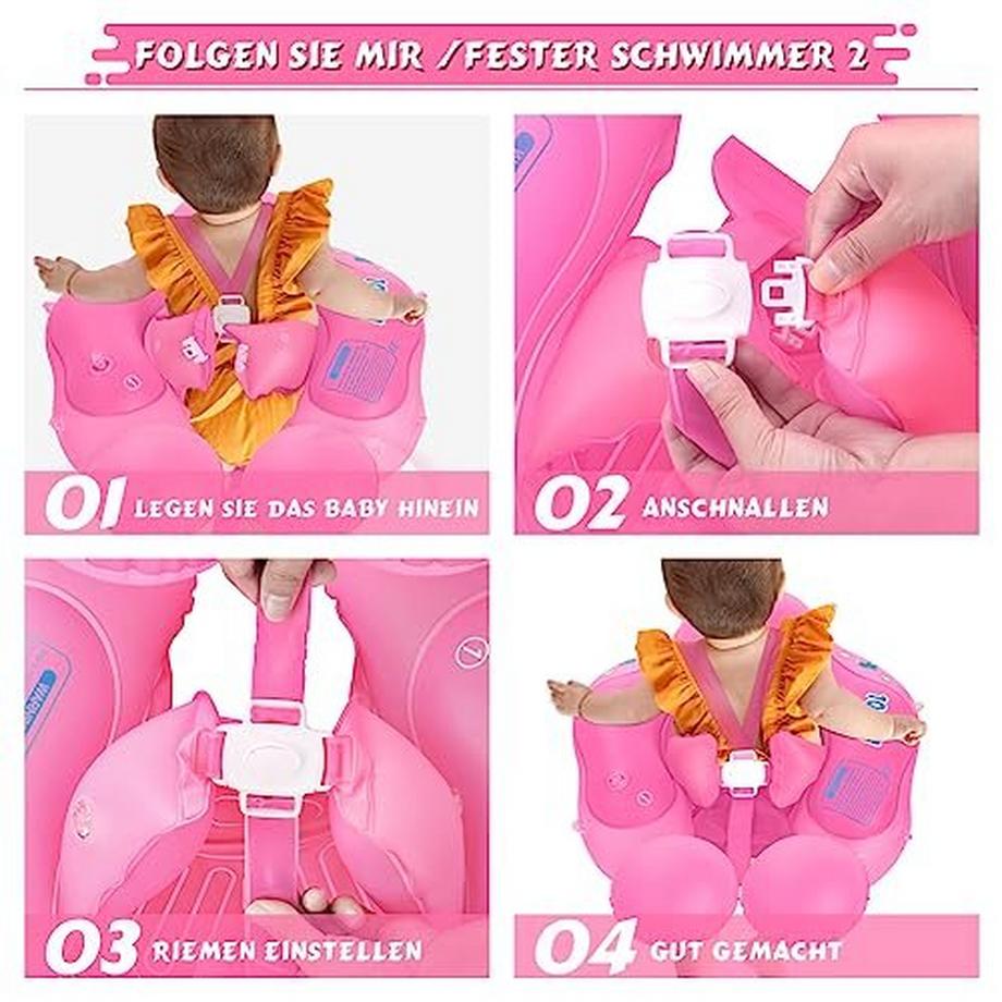 Activity-board  Baby Float Aufblasbare Baby Pool Float Neueste mit Sonnenschirm Baldachin, Baby Float für Alter 