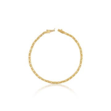 Armband Königskette klassisch Gelbgold 750, 19cm, 2.5mm