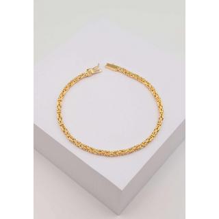 MUAU Schmuck  Armband Königskette klassisch Gelbgold 750, 19cm, 2.5mm 