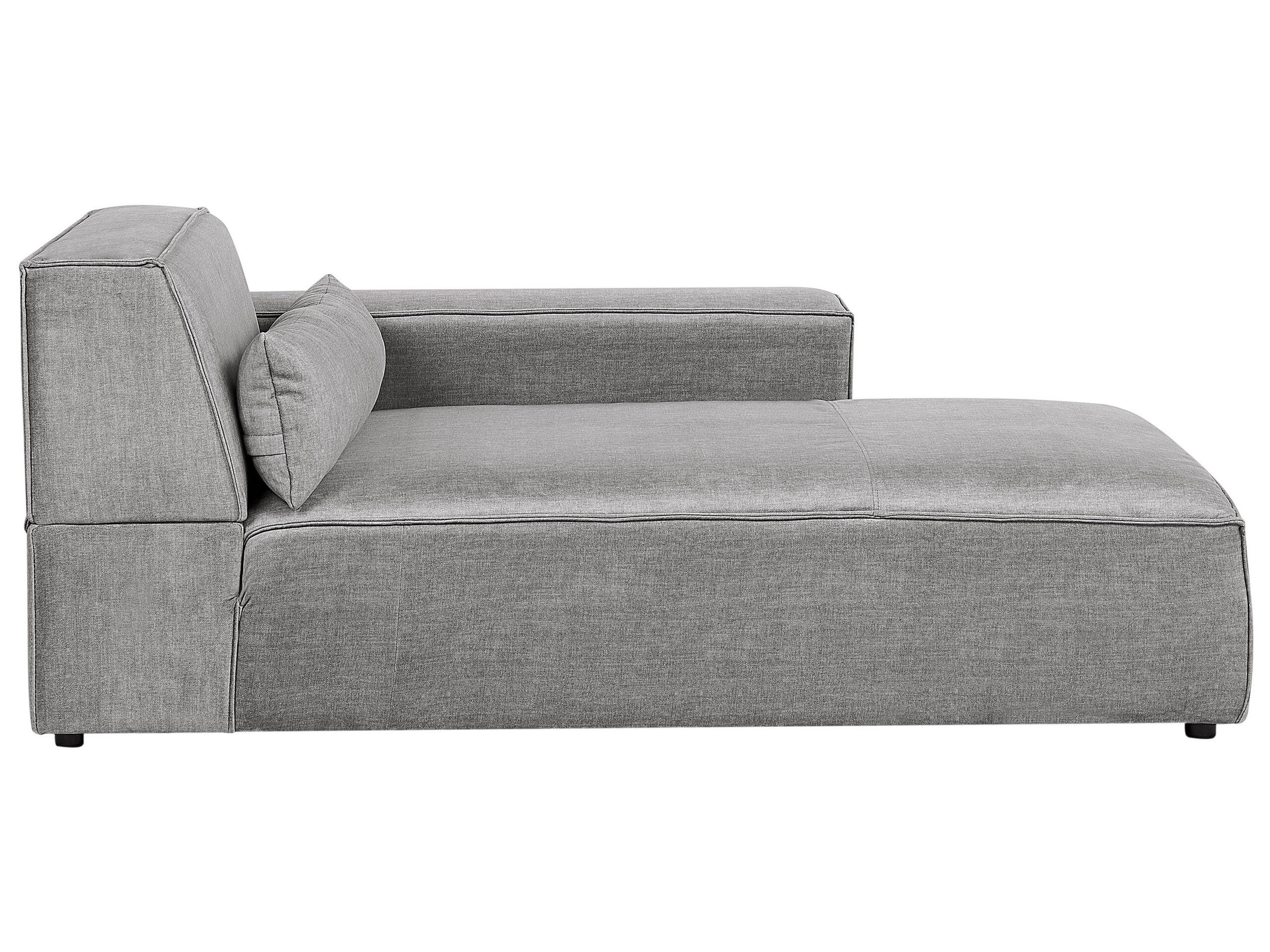 Beliani Chaise longue côté gauche en Polyester Moderne HELLNAR  