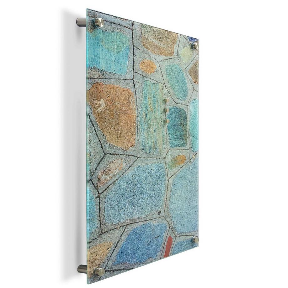 Master of Boards  Design-Glas-Memoboard | Flagstone | für Zuhause oder im Büro 