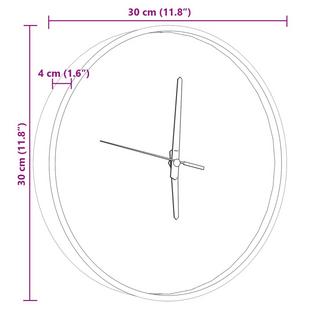 VidaXL Horloge murale verre  