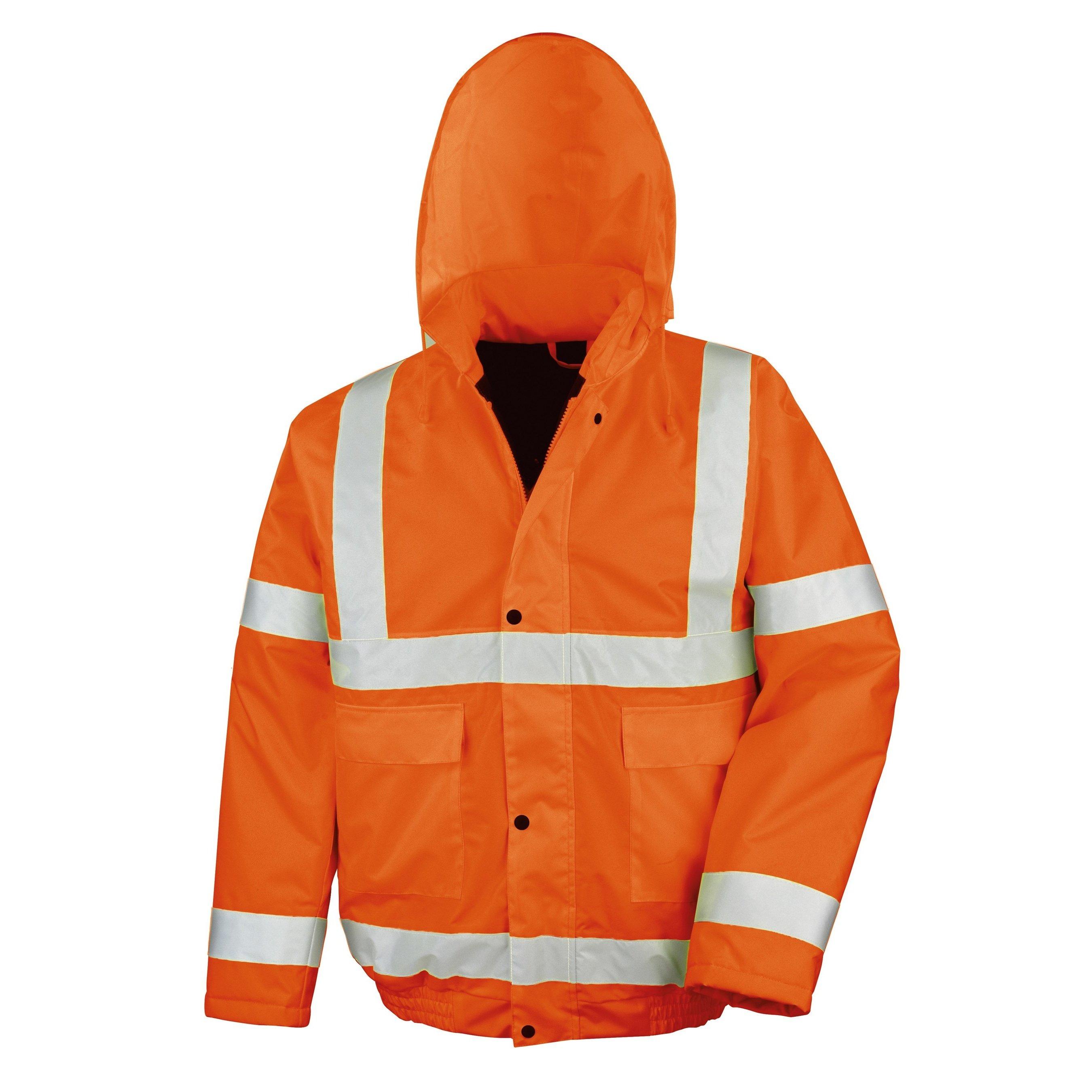 Image of Core High Viz Winter Jacke, Wasser Und Wind Abweisend Unisex Orange XXL