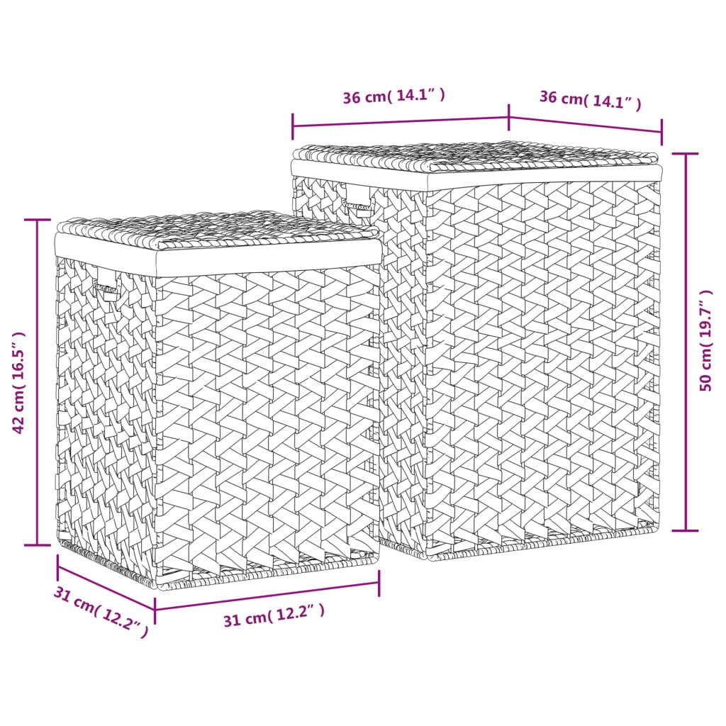 VidaXL Panier à linge jacinthe d'eau  