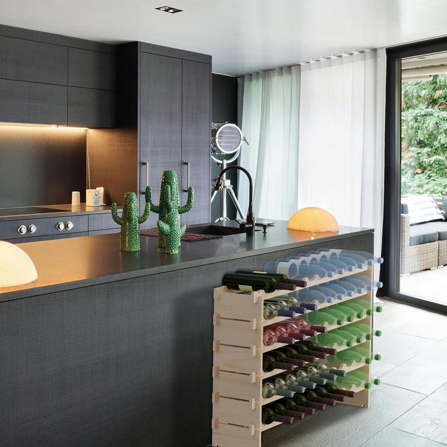 Northix Casier à vin extensible pour bouteilles  