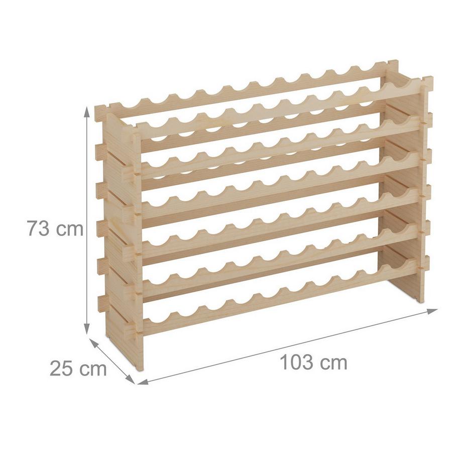 Northix Casier à vin extensible pour bouteilles  