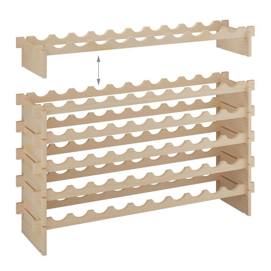 Northix Casier à vin extensible pour bouteilles  