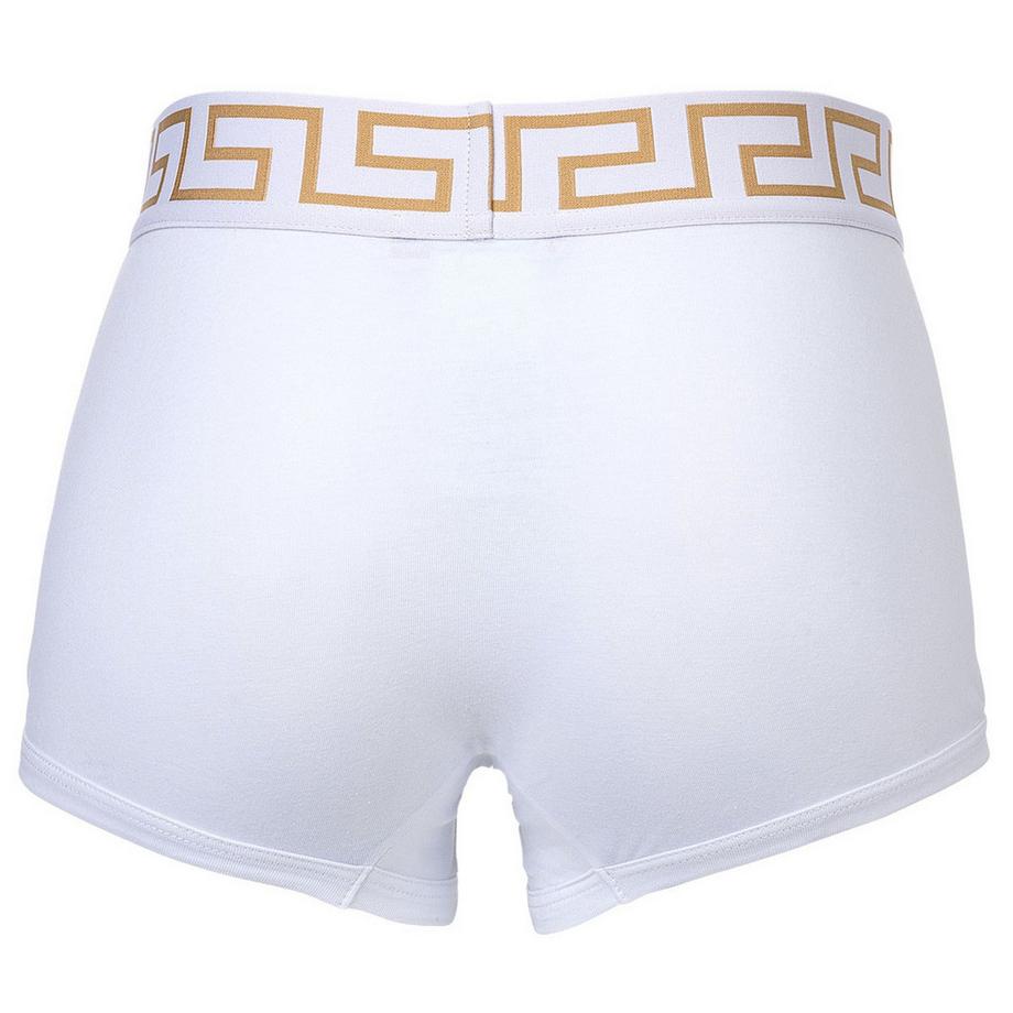 VERSACE Topeka Bi-Stretch Cotone Organico Trunk Boxer Shorts Confezione da 2  