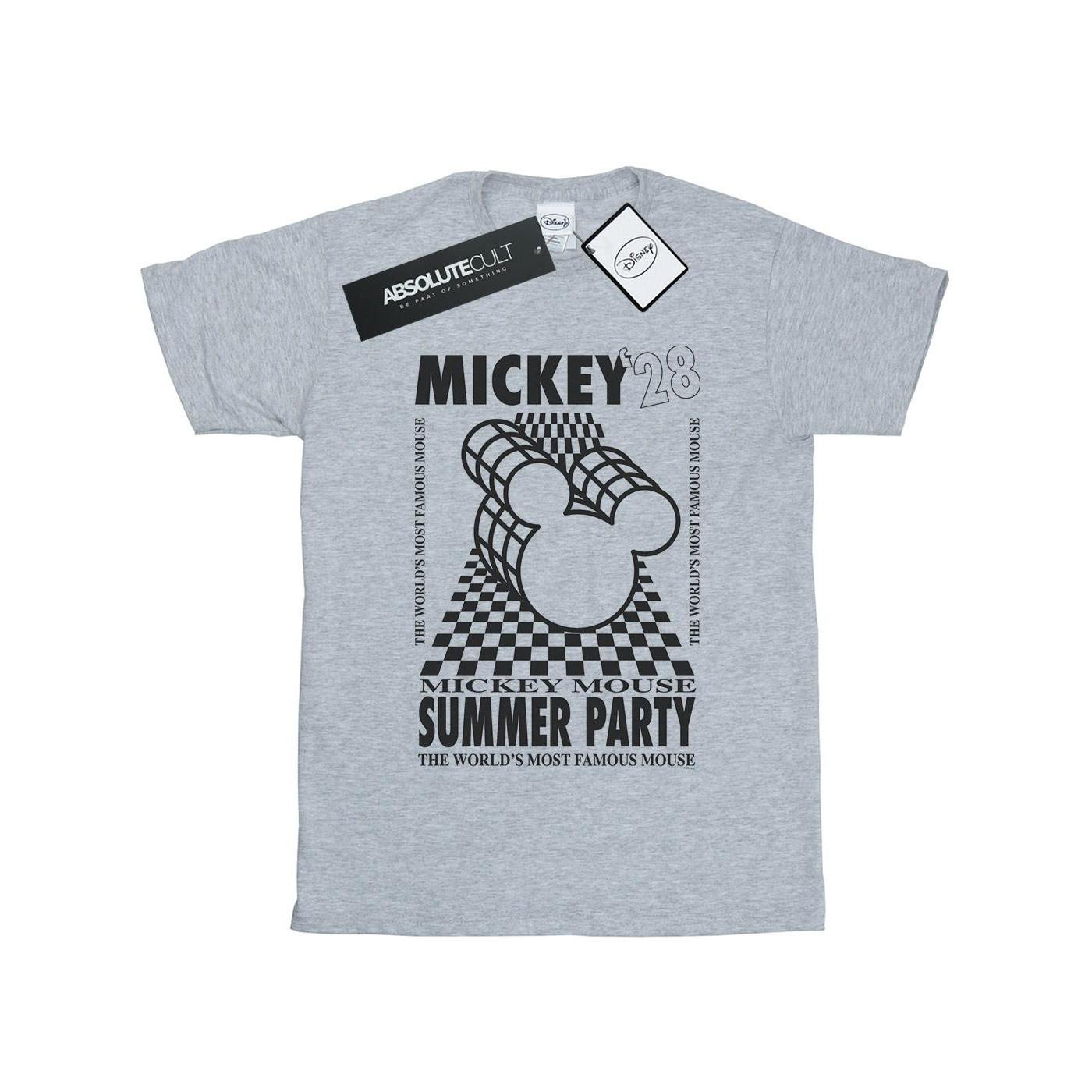 Image of Mickey Mouse Summer Party Tshirt Damen Grau M