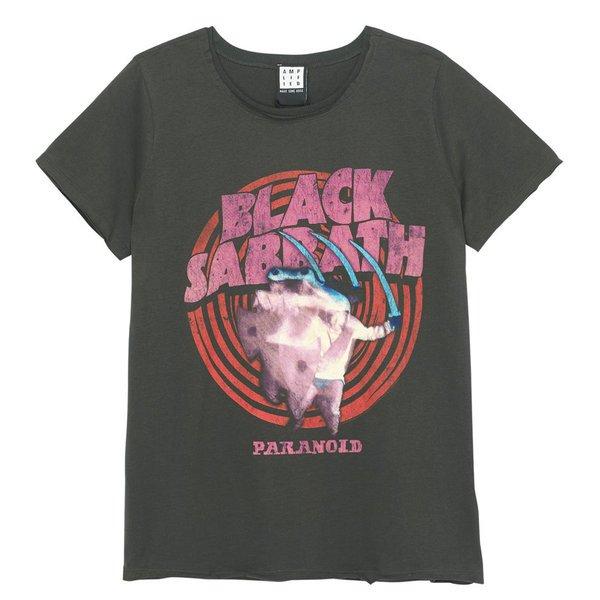 Image of Black Sabbath Paranoid Tshirt Damen Charcoal Black XL