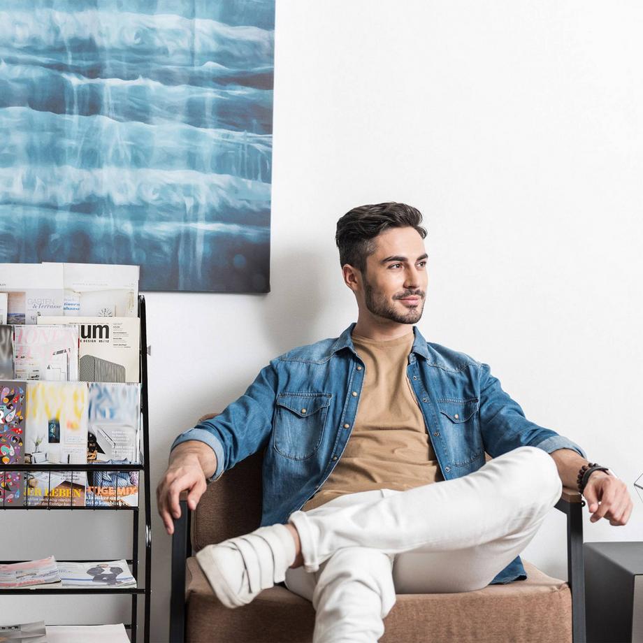 Northix Metall-Zeitschriftenständer XL  