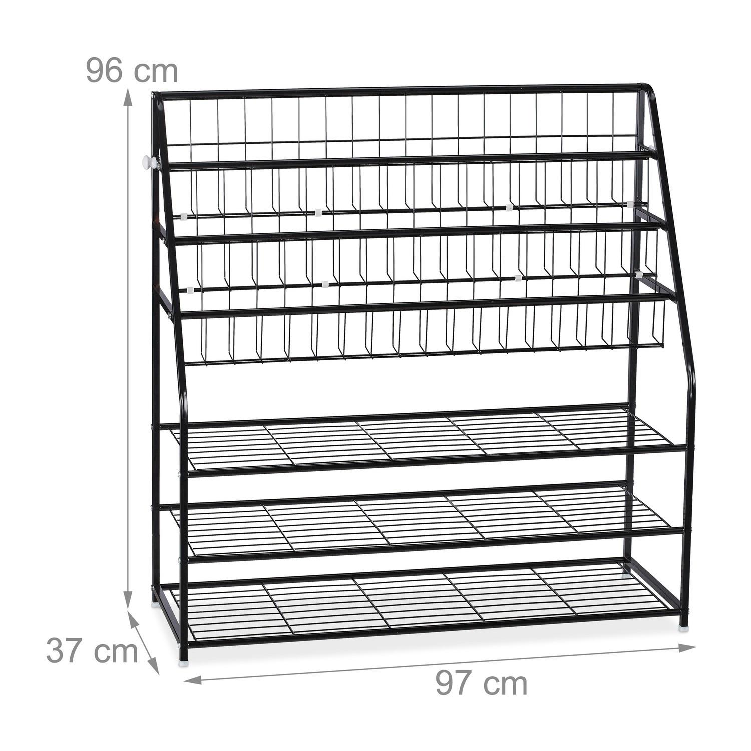 Northix Metall-Zeitschriftenständer XL  