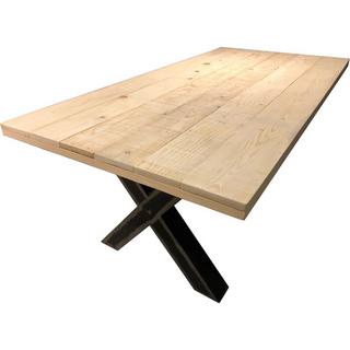 mutoni Table pieds en manguier forme X naturel 220x100  