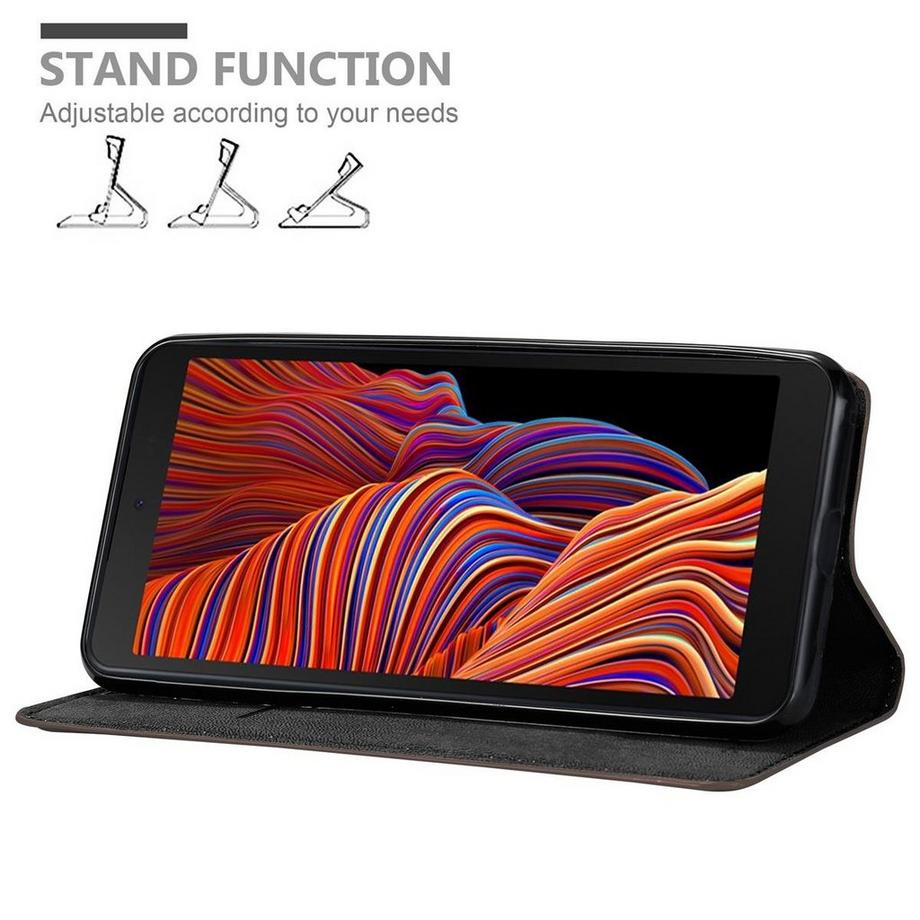 Cadorabo  Hülle für Samsung Galaxy XCover 5 Magnetverschluss, Kartenfach 