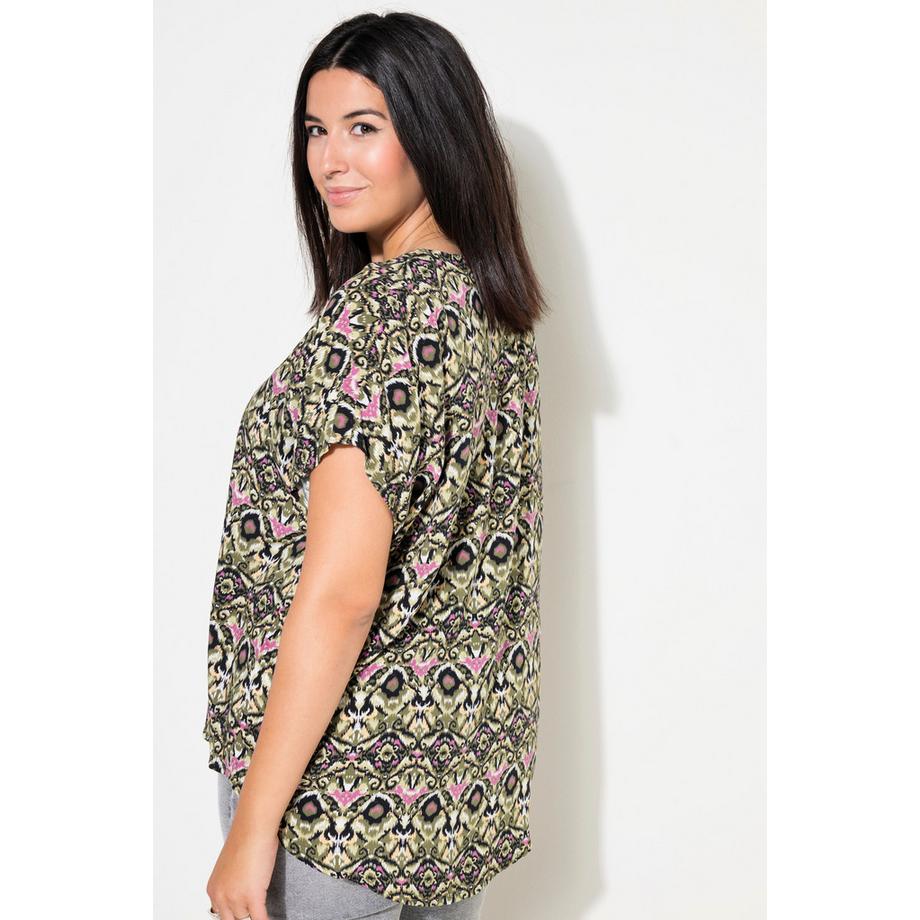 Studio Untold Blouse Oversize Imprimé Graphique Décolleté en V  