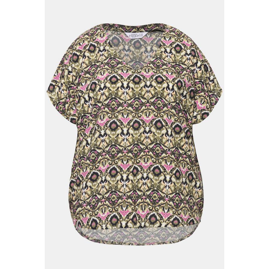 Studio Untold Blouse Oversize Imprimé Graphique Décolleté en V  