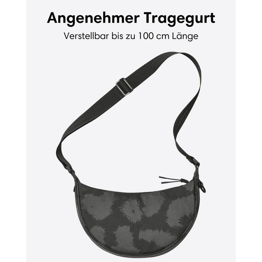 Only-bags.store Half Moon Umhängetasche mit externer Tasche  