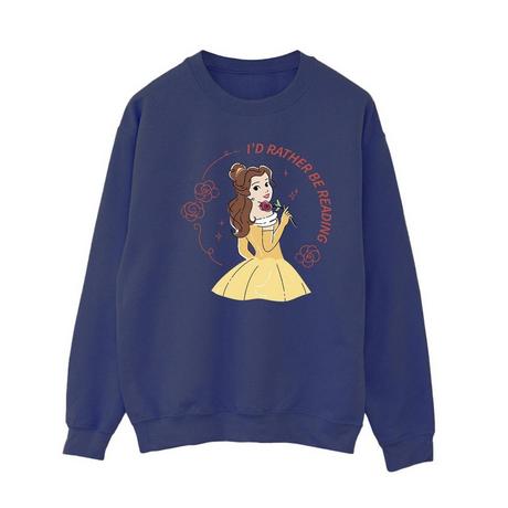 Disney  Beauty And The Beast I'd Rather Be Reading Sweatshirt 