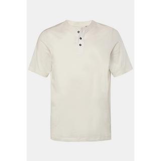 JP1880  T-shirt Henley à manches courtes. Col rond et patte de boutonnage - jusqu'au 8 XL 