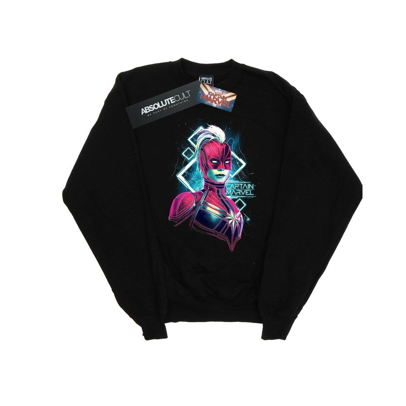 Image of Captain Neon Warrior Sweatshirt Damen Schwarz L