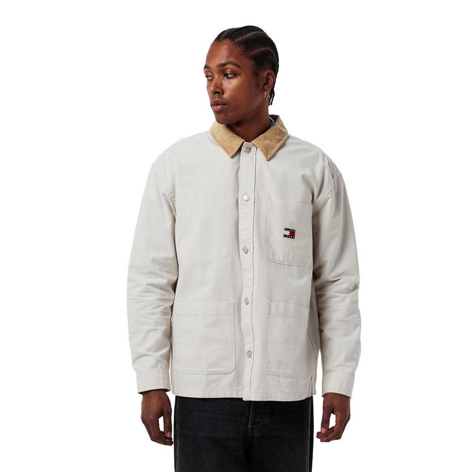 TOMMY JEANS Sopra Camicia con Collo in Velluto a Coste  