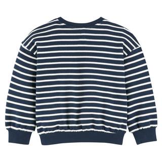 La Redoute Collections  Streifen-Sweatshirt mit Henley-Ausschnitt 