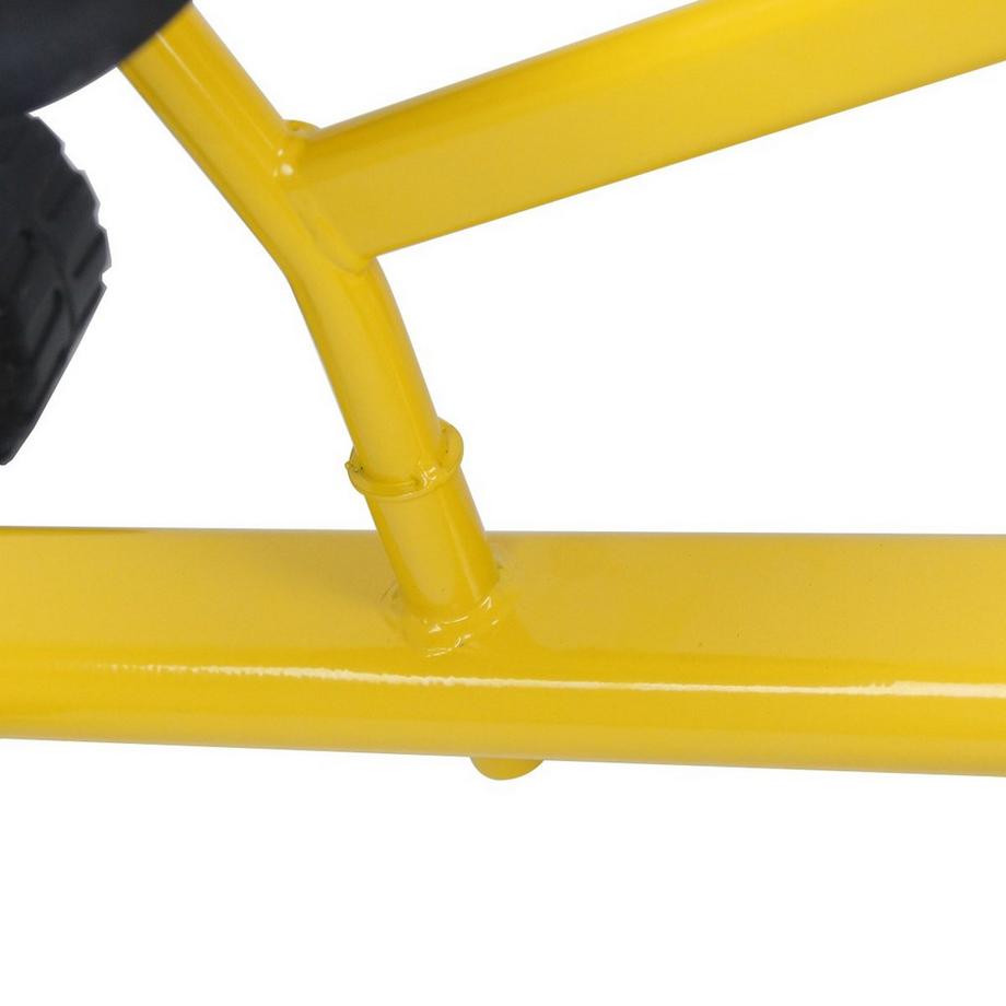 Northix  Sitzbagger mit Schaufel Kinderbagger aus Metall Sandbagger zum Aufsitzen für Kinder ab 3 J. Gelb 