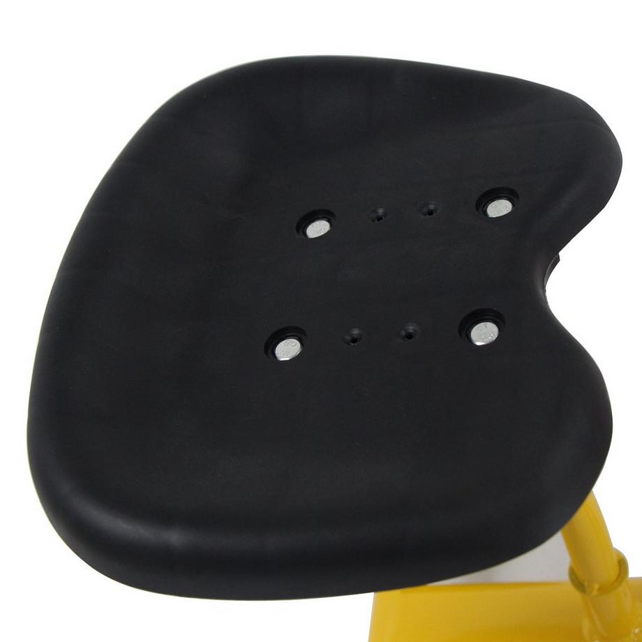 Northix  Sitzbagger mit Schaufel Kinderbagger aus Metall Sandbagger zum Aufsitzen für Kinder ab 3 J. Gelb 