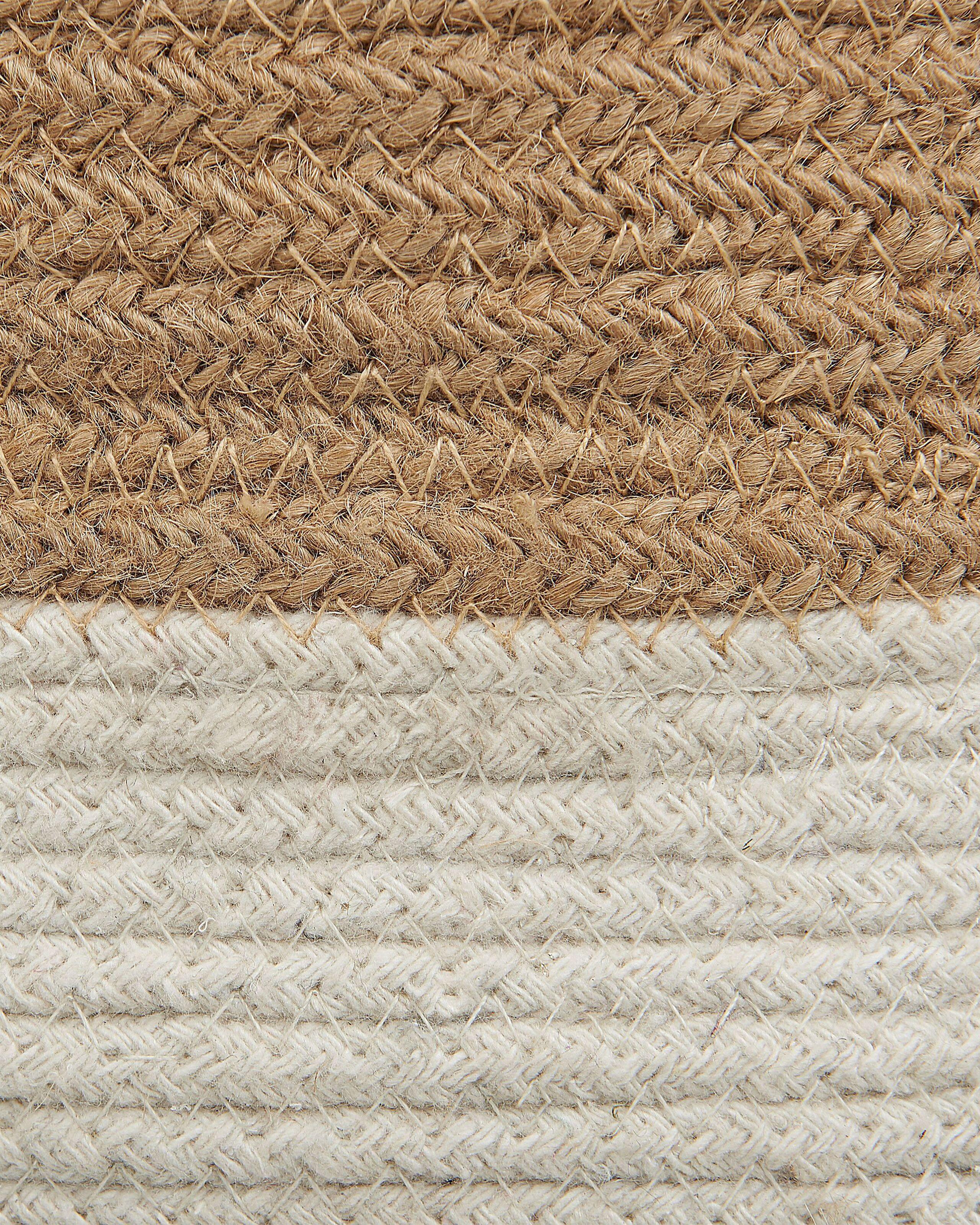 Beliani Lot de 2 paniers en Jute Boho BULANIK  