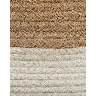 Beliani Lot de 2 paniers en Jute Boho BULANIK  