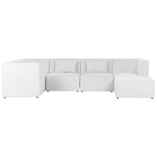 Beliani Sofa mit Ottomane aus Cord Modern LEMVIG  