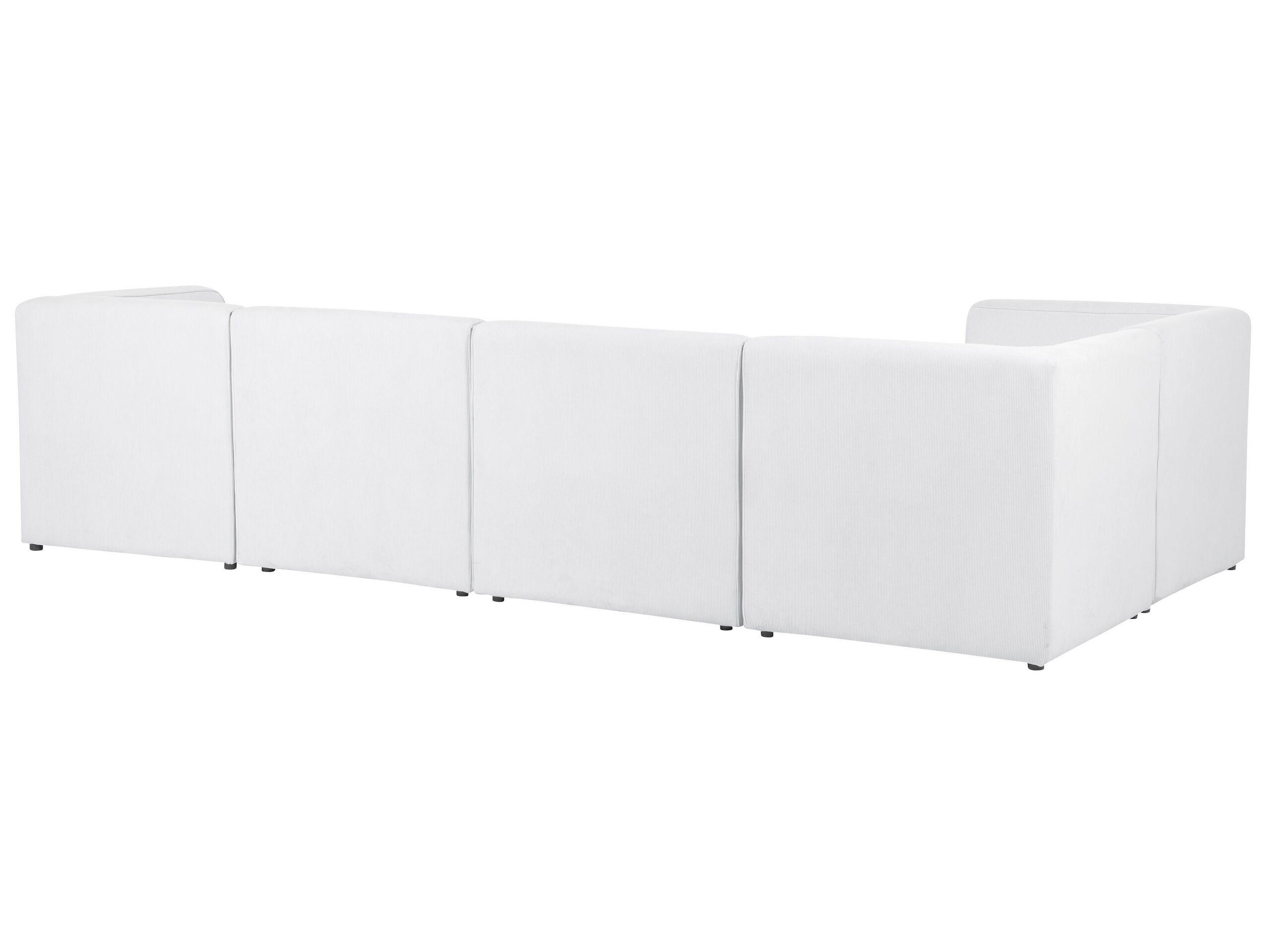 Beliani Sofa mit Ottomane aus Cord Modern LEMVIG  