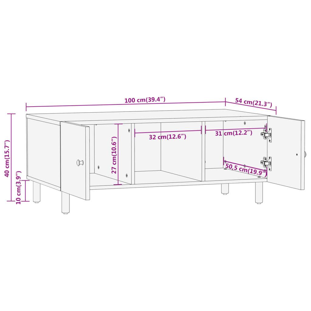 VidaXL Table basse bois  