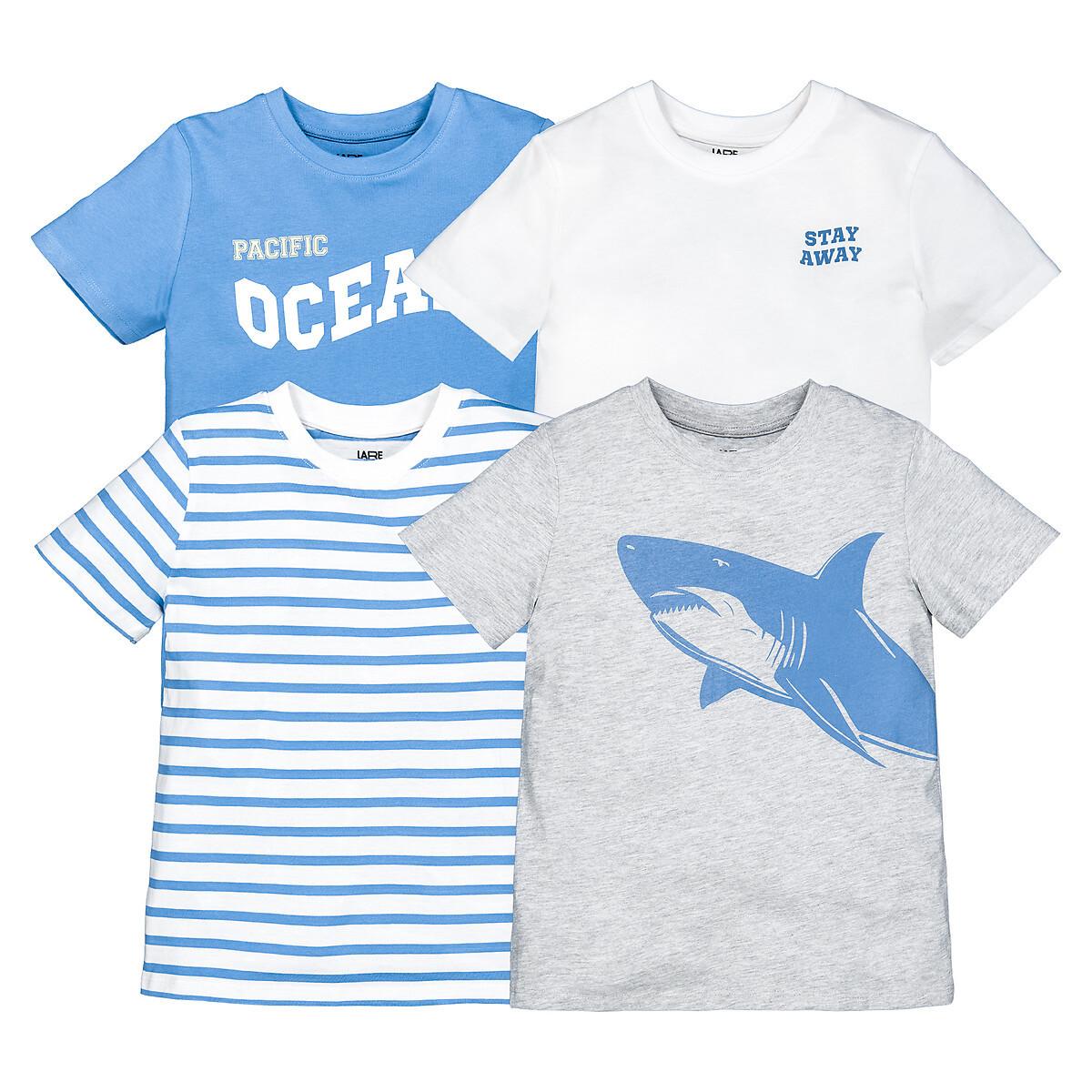 La Redoute Collections  4er-Pack T-Shirts mit Rundhals 