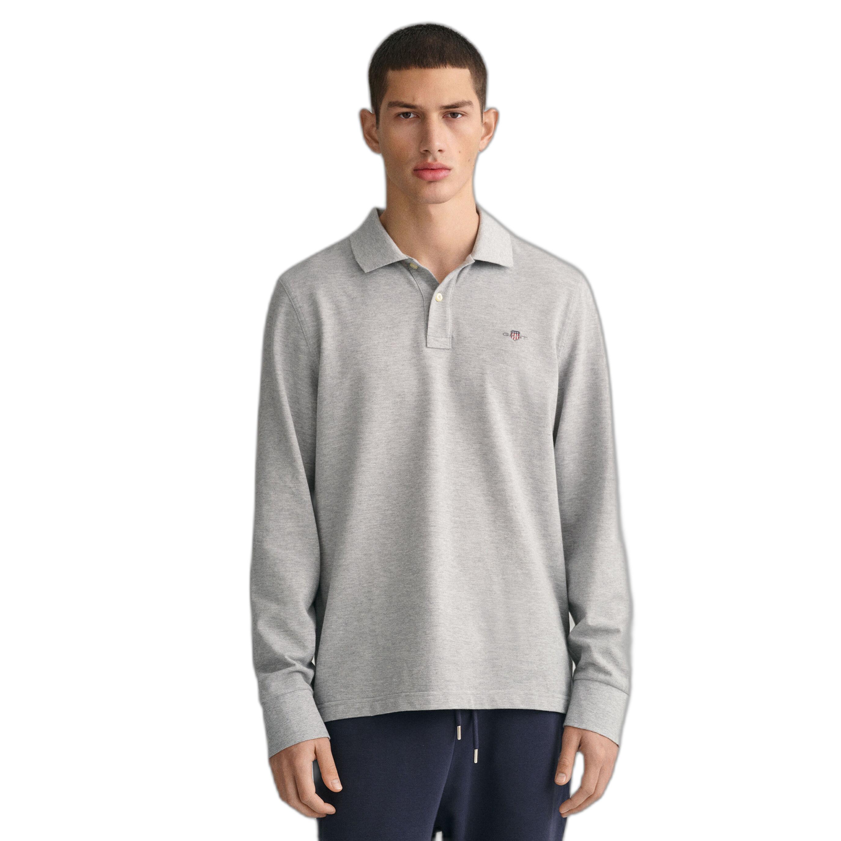 GANT  Polo  Vestibilità confortevole-Regular Shield Longsleeve Pique Rugger 