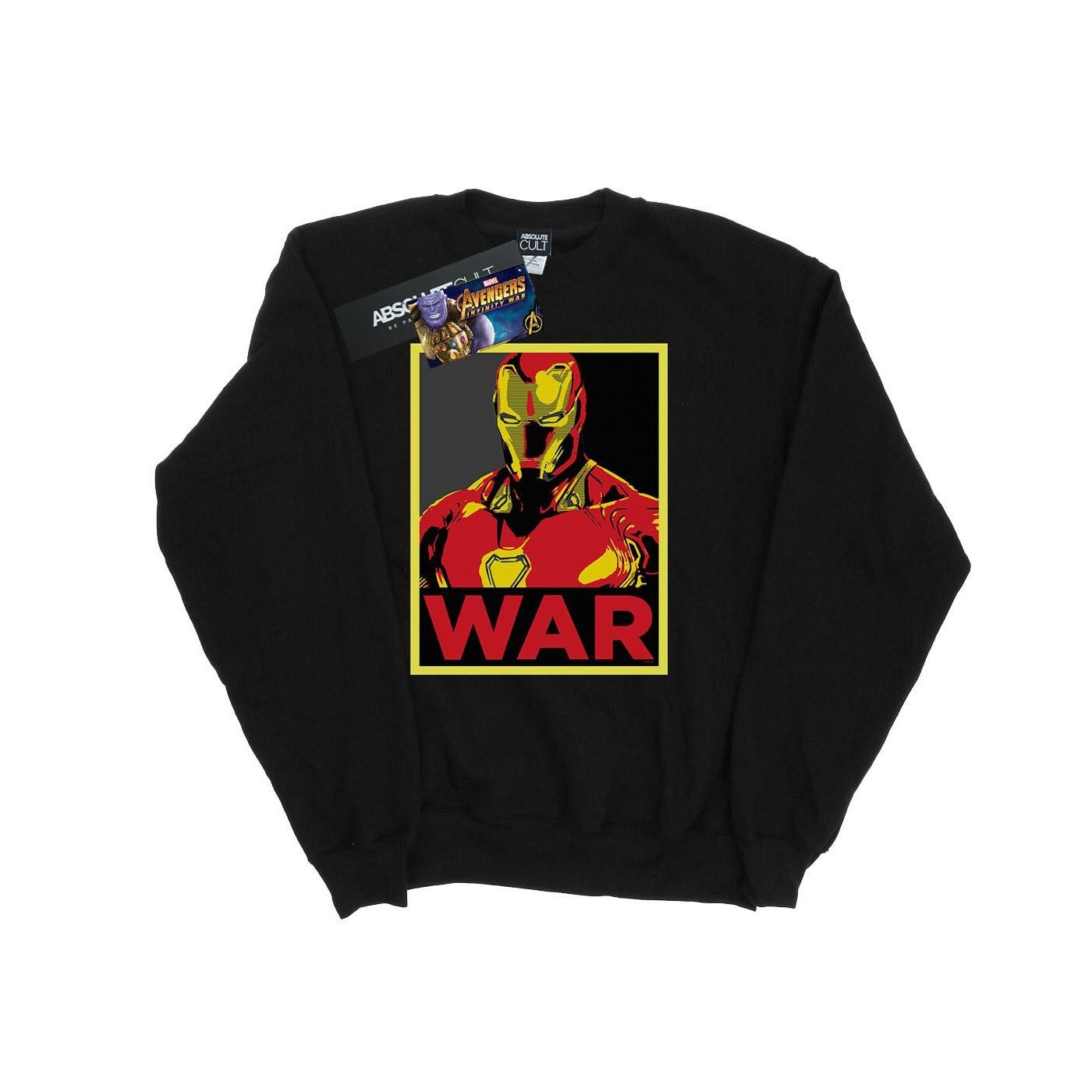 Image of Avengers Infinity War Iron Man War Sweatshirt Damen Schwarz L