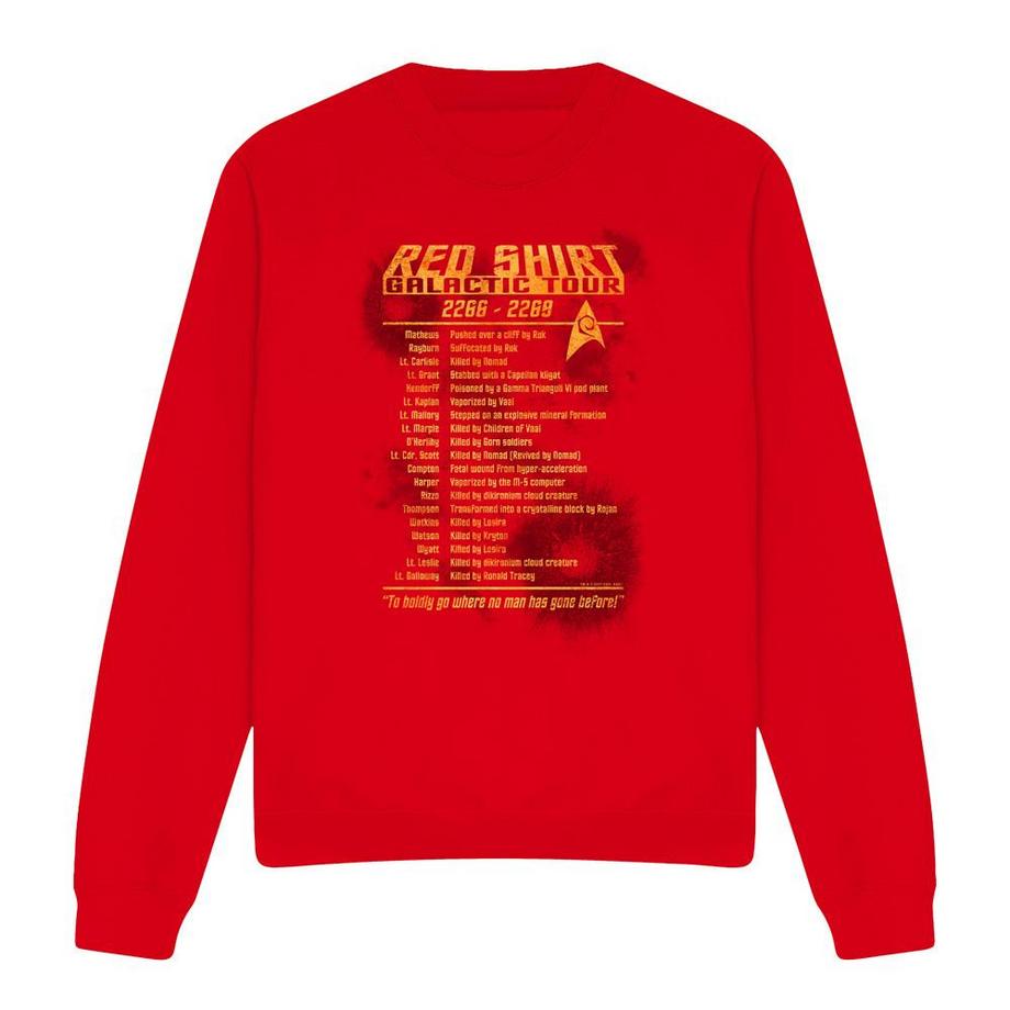 Star Trek Red Shirt Tour Sweatshirt  