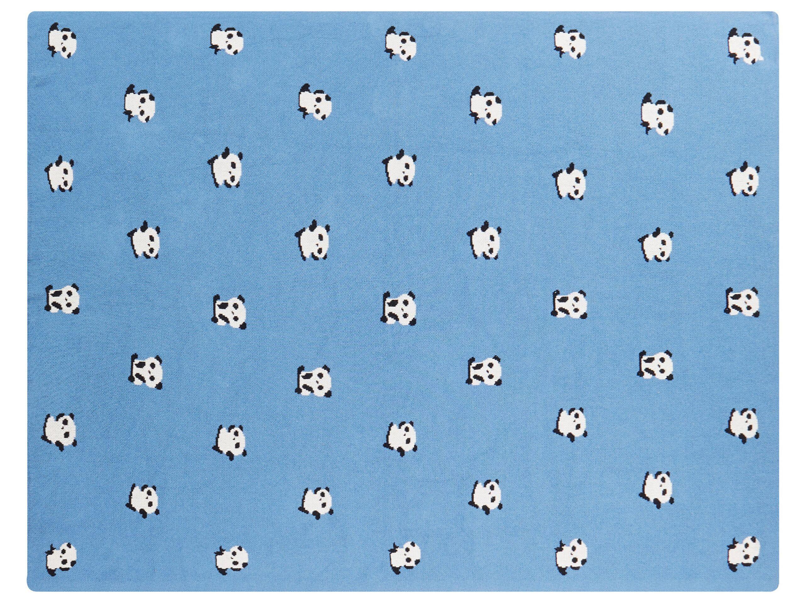 Beliani TALOKAN Coperta Morbida Moderna in Cotone  