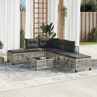 VidaXL set divano da giardino Polirattan  