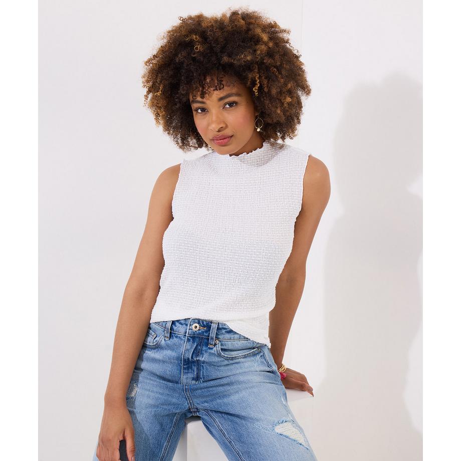 Joe Browns Top Senza Maniche Bordi a Lattuga  