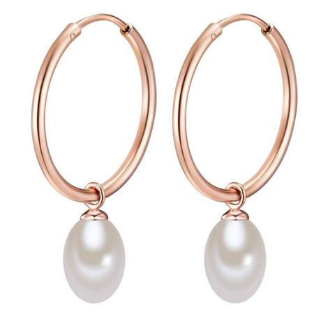 Valero Pearls  Femme Créoles en argent 
